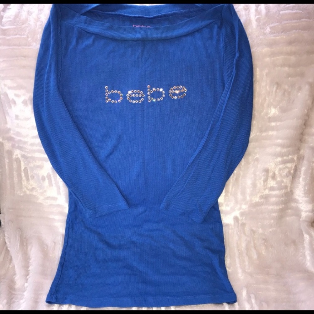 Like new Bebe 3/4 sleeve scoop neck shirt